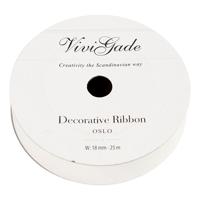 Creativ Company Cadeaulint, b: 18 mm, matt, wit, 25 m/ 1 rol