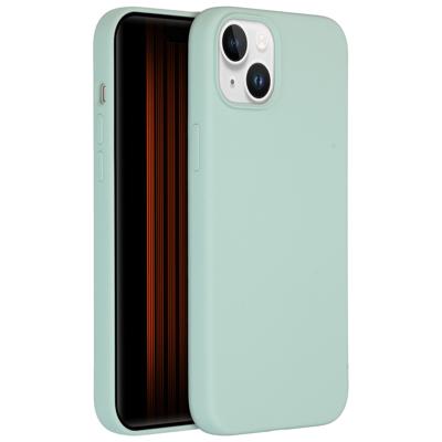 AccezzLiquid Silicone Backcover iPhone 15 Plus Telefoonhoesje Blauw