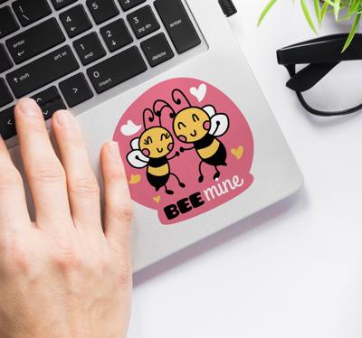 Bijen laptop vinyl sticker