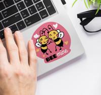 Bijen laptop vinyl sticker