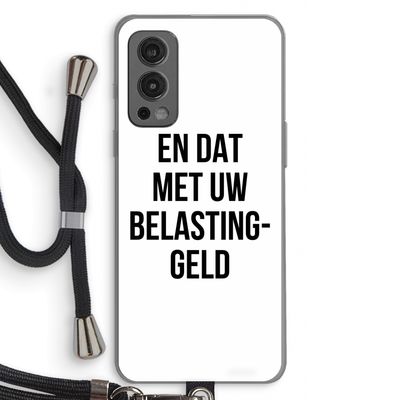 Belastinggeld: OnePlus Nord 2 5G Transparant Hoesje met koord