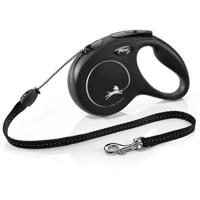 Flexi New CLASSIC 5 m Zwart Hond Intrekbare riem