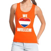 We love Willem topje/shirt oranje dames XL  -