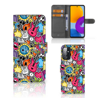 Samsung Galaxy M52 Wallet Case met Pasjes Punk Rock - thumbnail