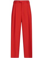 Marni pantalon de tailleur Tropical en laine - Rouge - thumbnail