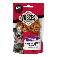 Voskes Soft & Chewy Sushi rolls kip kattensnack (60 g) 10 stuks