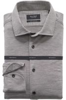 OLYMP SIGNATURE Soft Business Tailored Fit Overhemd zilvergrijs, Effen