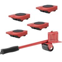 HI Verplaatshulp / meubelroller met 4 rollers - 5-delig - verhuishulp / meubelroller / tilhulp