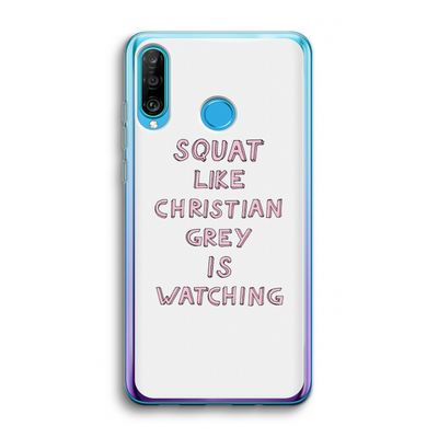Christian Grey: Huawei P30 Lite Transparant Hoesje