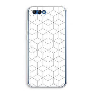 Zwart-witte kubussen: Honor 10 Transparant Hoesje