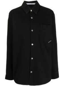 Alexander Wang chemise en jean à manches longues - Noir