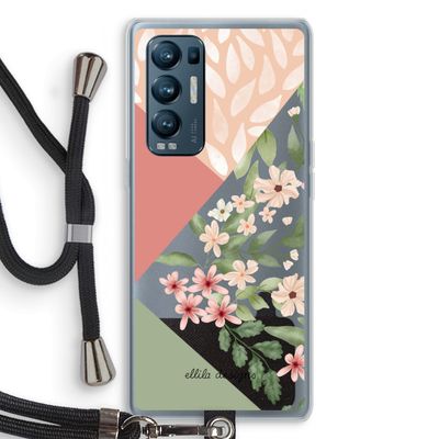 Sweet heaven geometrics: Oppo Find X3 Neo Transparant Hoesje met koord