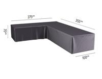 Loungesethoes hoekset links 355x275x100xH70 cm AeroCover - Aerocover