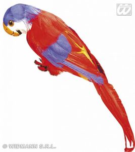 Decoratieve Papegaai rood