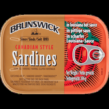 Brunswick Canadian Style Sardines Haring 106 g bij Jumbo