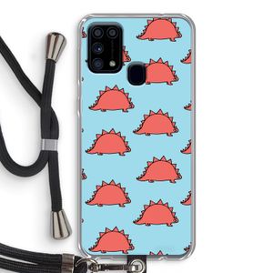 Dinosawrr: Samsung Galaxy M31 Transparant Hoesje met koord