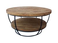 Brix Salontafel Evan 65cm - Hout - Rond