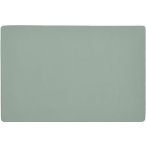 Zeller placemats - 1x - vegan leer - mintgroen - 45 x 30 cm   -