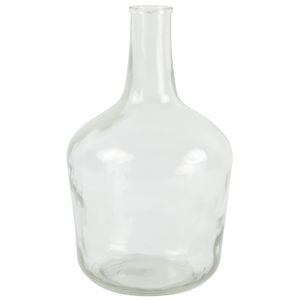 Countryfield Vaas - transparant helder - glas - XL fles vorm - D25 x H42 cm   -