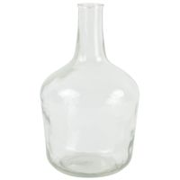 Countryfield Vaas - transparant helder - glas - XL fles vorm - D25 x H42 cm   - - thumbnail