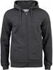 Clique 021004 Premium OC Hoody FZ - Antraciet Melange - M