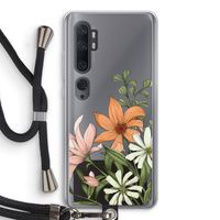 Floral bouquet: Xiaomi Mi Note 10 Pro Transparant Hoesje met koord