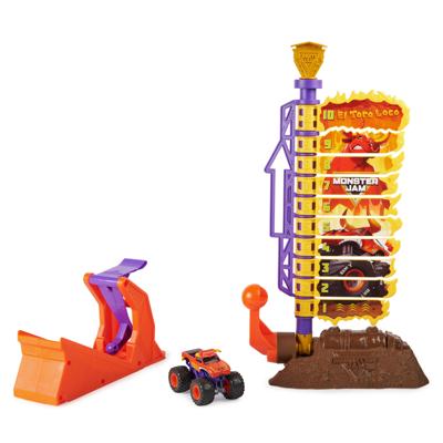 Monster Jam - El Toro Loco Big Air Challenge-speelset - 50 cm hoog - met unieke -truck - schaal van 1:64