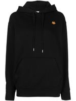 Kenzo hoodie Tiger Crest à bords nervurés - Noir