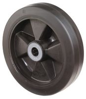 BS Rollen Reserve-wiel | wiel-d. 125 mm draagvermogen 140 kg | rubber zwart | as-d. 15 mm naaflengte 50 mm | 1 stuk - B60.125 B60.125