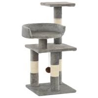 VidaXL Kattenkrabpaal met sisal krabpalen 65 cm grijs