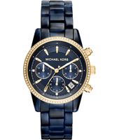 Horlogeband Michael Kors MK6278 Kunststof/Plastic Blauw 18mm