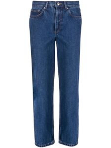 A.P.C. jean droit à coupe courte - Bleu