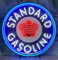 Standard Gasoline Neon Verlichting Met Achterplaat - 60 x 60 cm