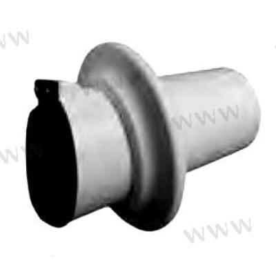 CEN1200337 - 5,00" WITTE UITLAATHELMUITLAAT