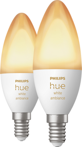 Philips Hue White ambiance Losse kaarslamp E14 duopak