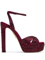 Aquazzura sandales Divine Plateau à 130 mm - Rouge