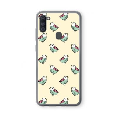 Vogeltjes: Samsung Galaxy A11 Transparant Hoesje