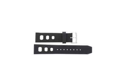 Horlogeband Zodiac ZO2207 / ZO2209 / ZO2210 / ZO2255 / ZO2285 Rubber Zwart 22mm