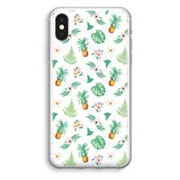 Ananas bladeren: iPhone XS Transparant Hoesje