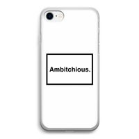Ambitchious: iPhone SE 2020 Transparant Hoesje Ambitchious: iPhone SE 2020 Transparant Hoesje