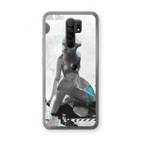 I will not feel a thing: Xiaomi Redmi 9 Transparant Hoesje