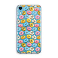 Pink donuts: iPhone XR Transparant Hoesje