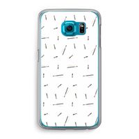 Hipster stripes: Samsung Galaxy S6 Transparant Hoesje Hipster stripes: Samsung Galaxy S6 Transparant Hoesje
