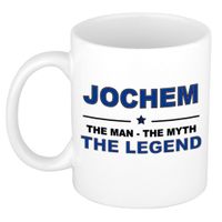 Jochem The man, The myth the legend cadeau koffie mok / thee beker 300 ml - thumbnail