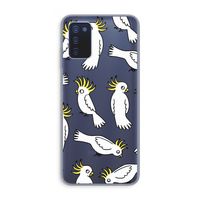 Papegaai: Samsung Galaxy A03s Transparant Hoesje
