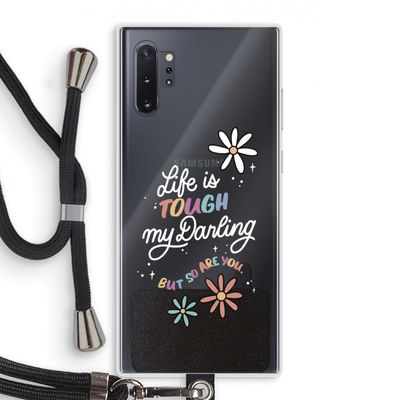 Tough Life: Samsung Galaxy Note 10 Plus Transparant Hoesje met koord