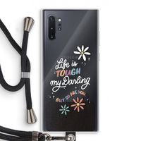 Tough Life: Samsung Galaxy Note 10 Plus Transparant Hoesje met koord