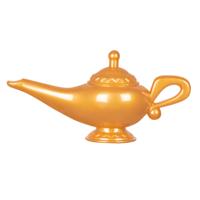 Magische lamp verkleed accessoire - goud - kunststof - 1001 nacht/Arabisch feest thema wonderlamp Magische lamp verkleed accessoire - goud - kunststof - 1001 nacht/Arabisch feest thema wonderlamp