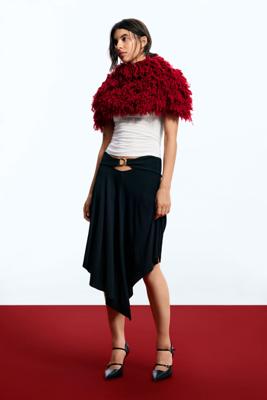 Gebreide sjaal Egonlab - RED - U