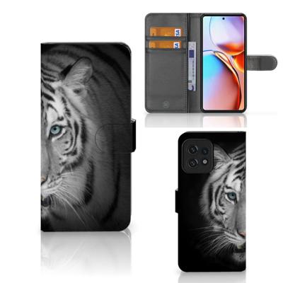Motorola Edge 40 Pro | Telefoonhoesje | Met pasjeshouder | Tijger